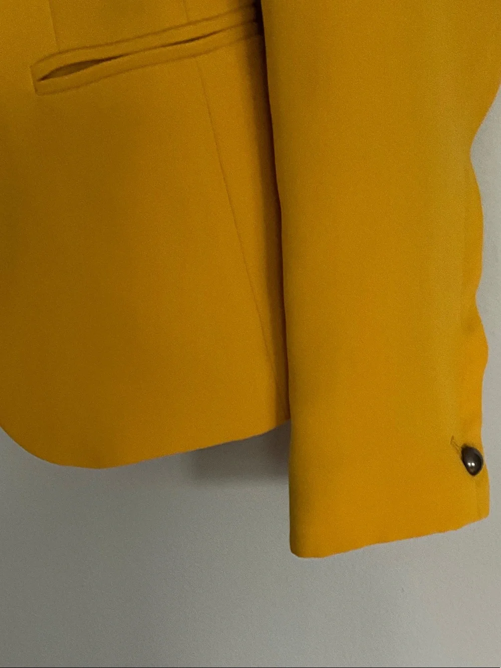 INC International Concepts Mustard Yellow Shawl Collar Blazer